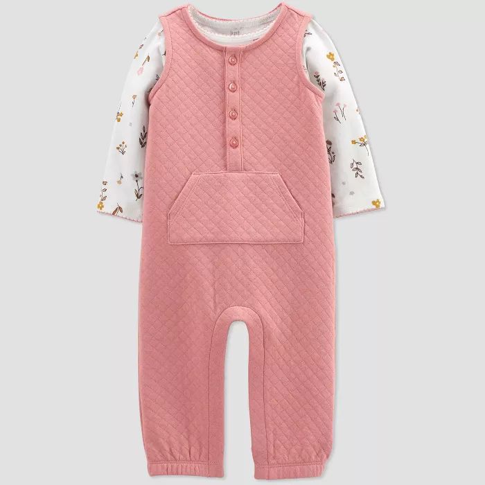 Baby Girls&#39; Quilted Top &#38; Bottom Set - Just One You&#174; made by carter&#39;s Pink Newbo... | Target