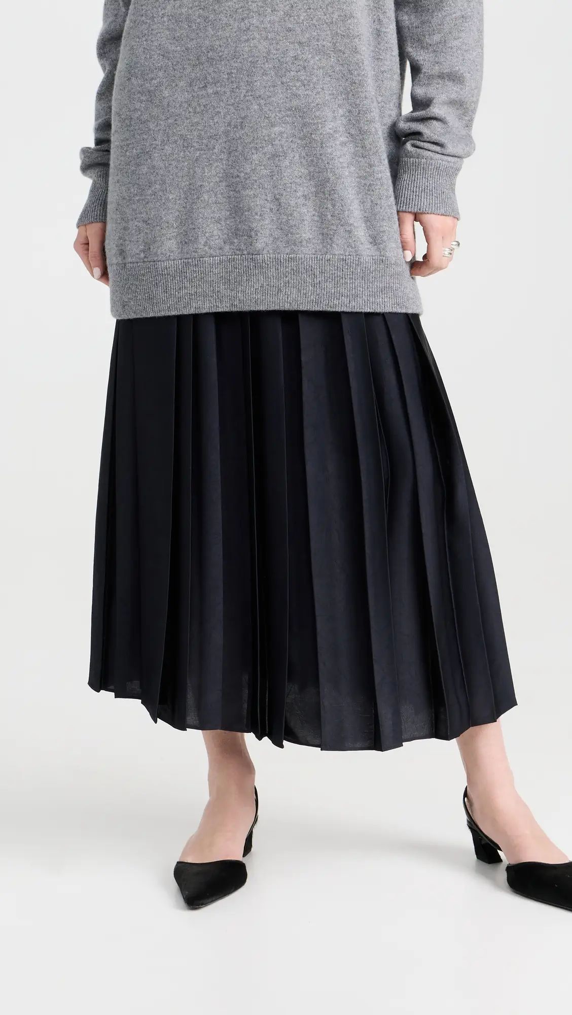 Tibi Feather Weight Pleated Pull On Skirt | Shopbop | Shopbop