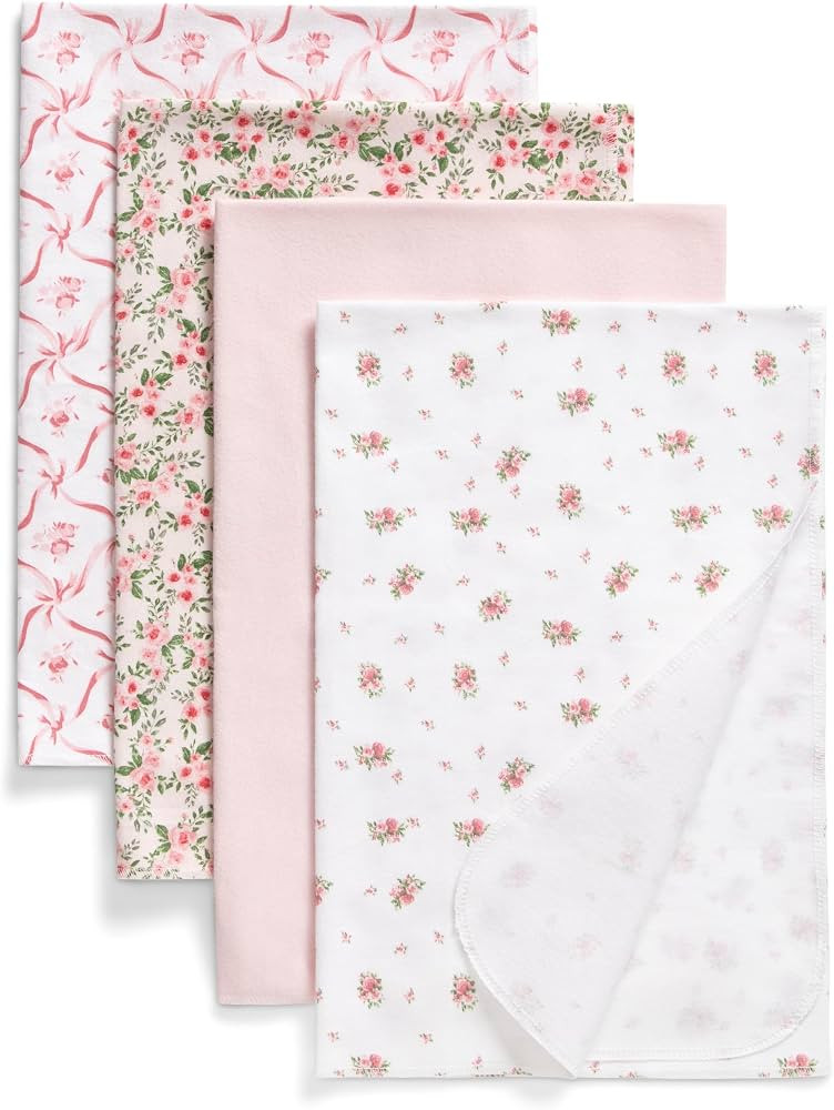 Delta Children 100% Cotton Flannel Baby Receiving Blankets for Girls and Boys – 30x30 Inches (P... | Amazon (US)