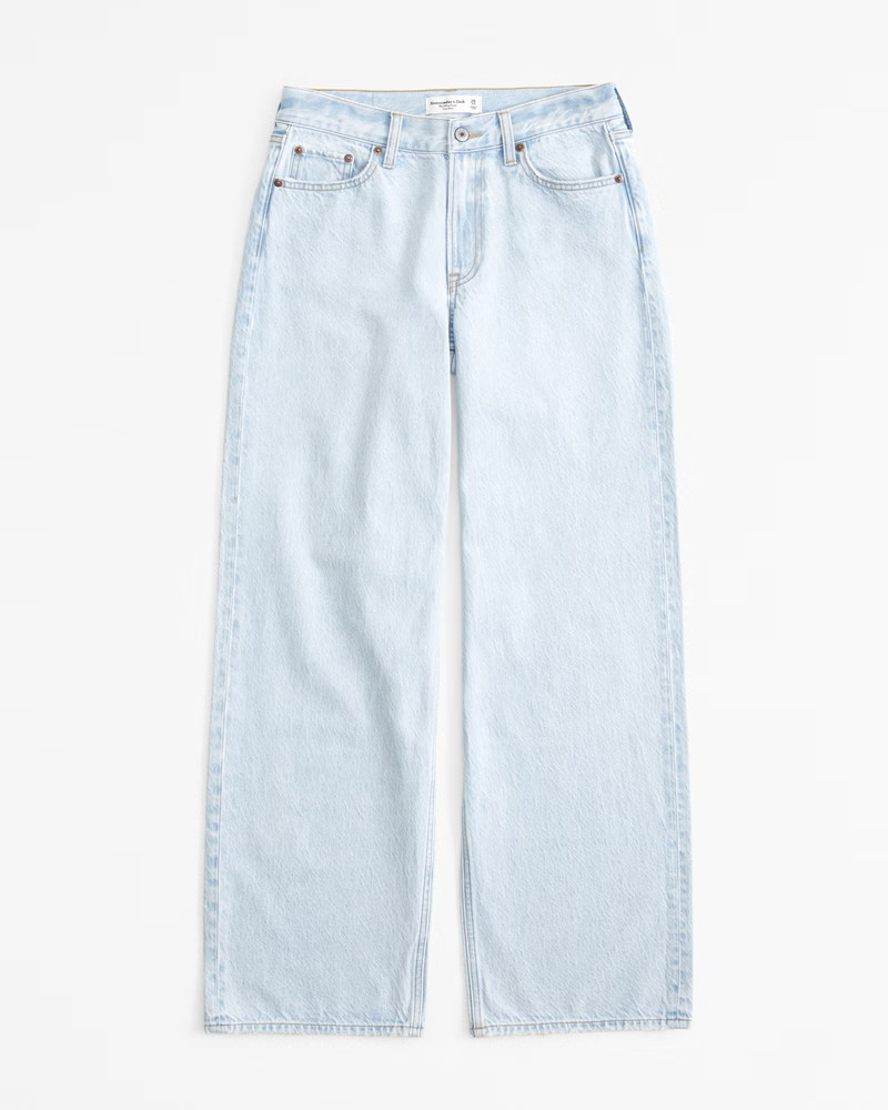 Women's Curve Love Low Rise Ultra Loose Jean | Women's Bottoms | Abercrombie.com | Abercrombie & Fitch (US)