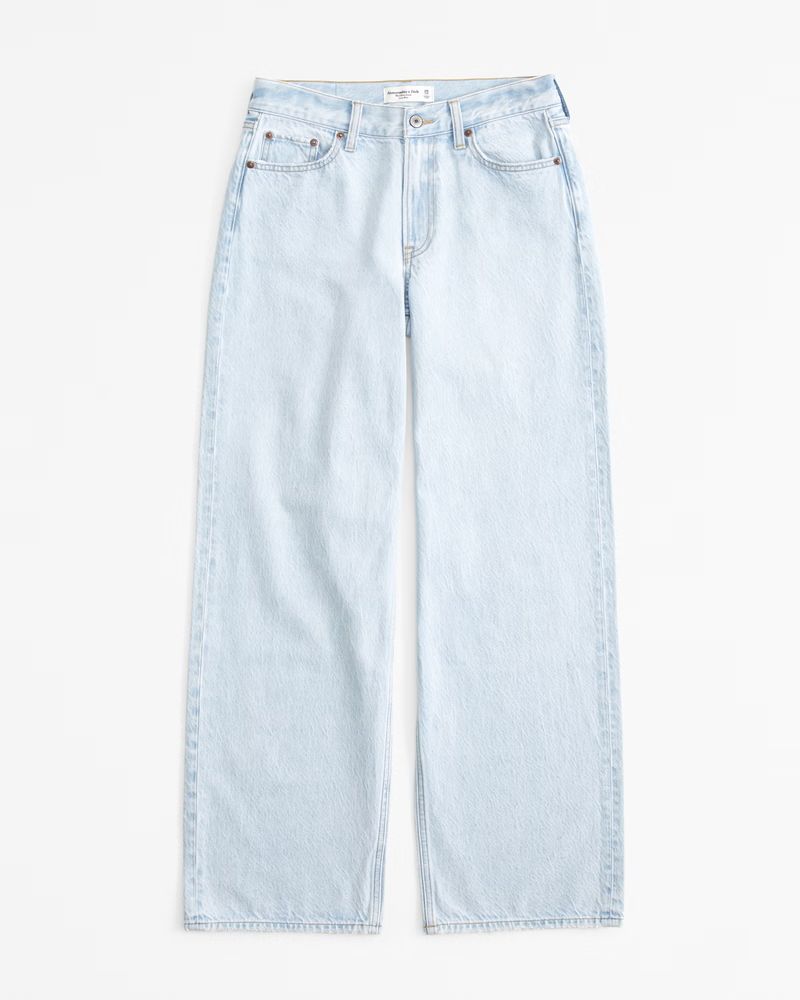 Curve Love Low Rise Ultra Loose Jean | Abercrombie & Fitch (US)