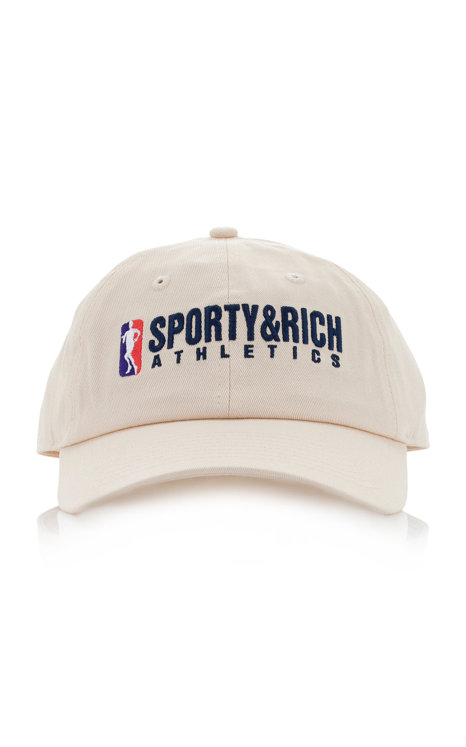Sporty & Rich - Embroidered Cotton Baseball Cap - Neutral - OS - Moda Operandi | Moda Operandi (Global)