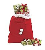 Velvet Santa's Gift Sack with Cord Drawstring | Amazon (US)