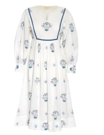 Viv Dress, Delft Flower | TUKE BAZAAR