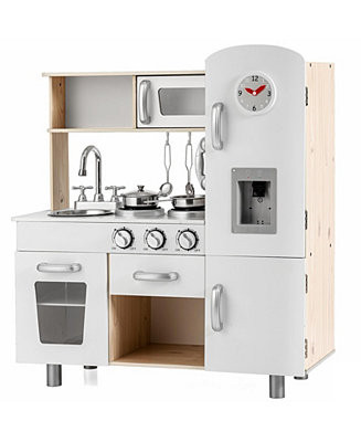 Vintage Play Kitchen Pretend Kids Cooking Playset Toys with Water Dispense - Macy's | Macy's