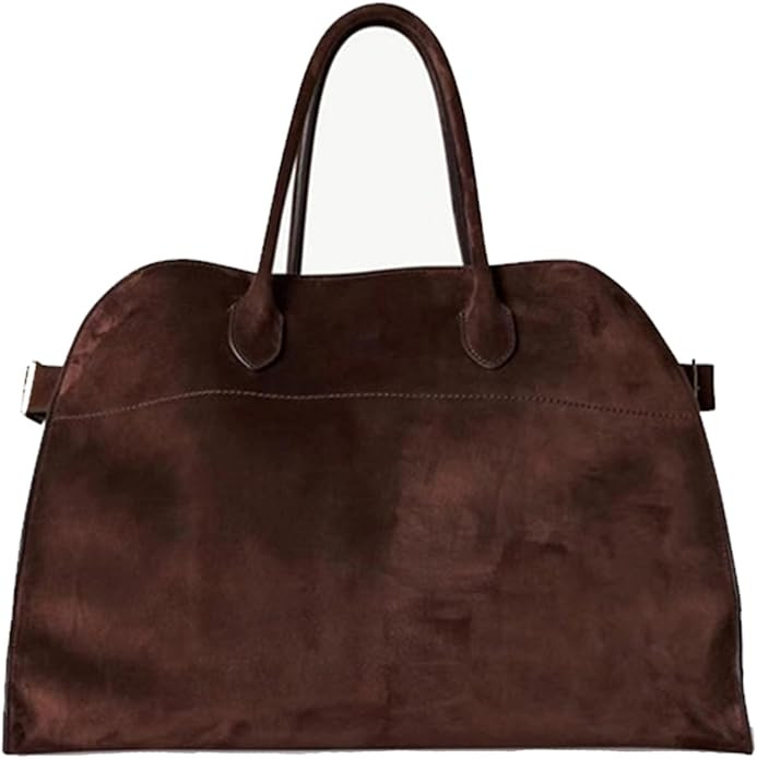 Row Margaux Bag Leather, The Margaux 15 Soft Suede Tote Bags, Large Capacity Fashion Casual Vinta... | Amazon (US)