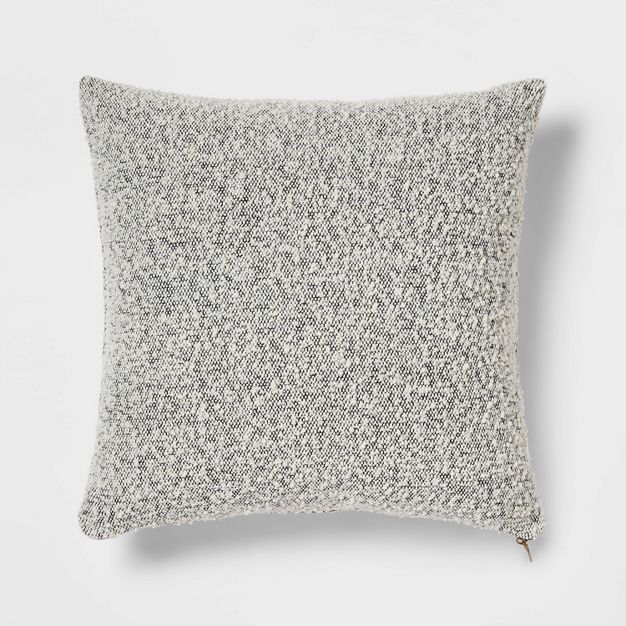 Woven Boucle Square Throw Pillow with Exposed Zipper - Threshold™ | Target