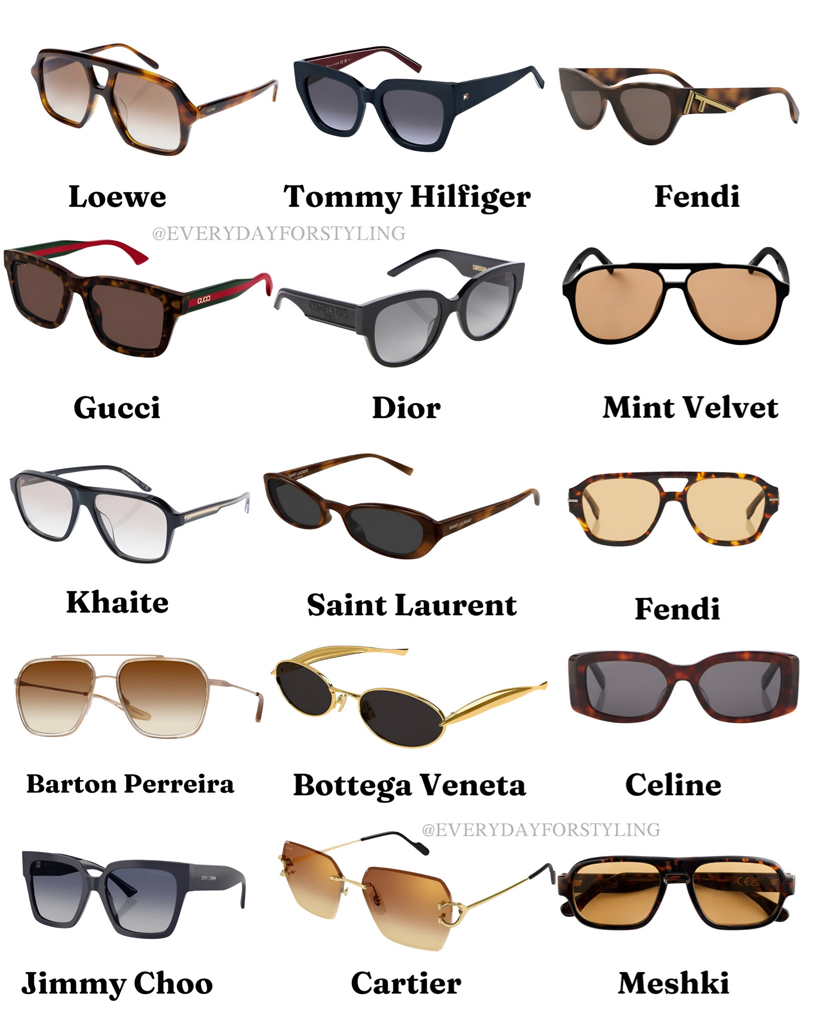 Sunglasses season is officially here, and these are the 15 pairs worth knowing about this summer 🕶️ 

best sunglasses 2026, summer sunglasses trends, designer sunglasses dupes, tortoiseshell sunglasses, oversized sunglasses, cat eye sunglasses, aviator sunglasses, luxury sunglasses brands, affordable designer sunglasses, sunglasses for summer, square frame sunglasses, gold frame sunglasses, oval sunglasses trend, rimless sunglasses, sunglasses outfit ideas, old money sunglasses, quiet luxury accessories, summer must have sunglasses, summer accessories 2026, trending sunglasses styles, everydayforstyling

#sunglassesedit, #designersunglassesfinds, #summersunglassestrends, #oldmoneyaccessories, #ViralSunglasses2026

#LTKSaleAlert #LTKSeasonal #LTKTravel