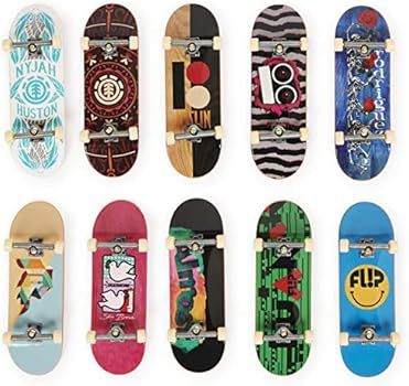 TECH DECK, DLX Pro 10-Pack of Collectible Fingerboards, for Skate Lovers, Kids Toy for Ages 6 and... | Amazon (US)