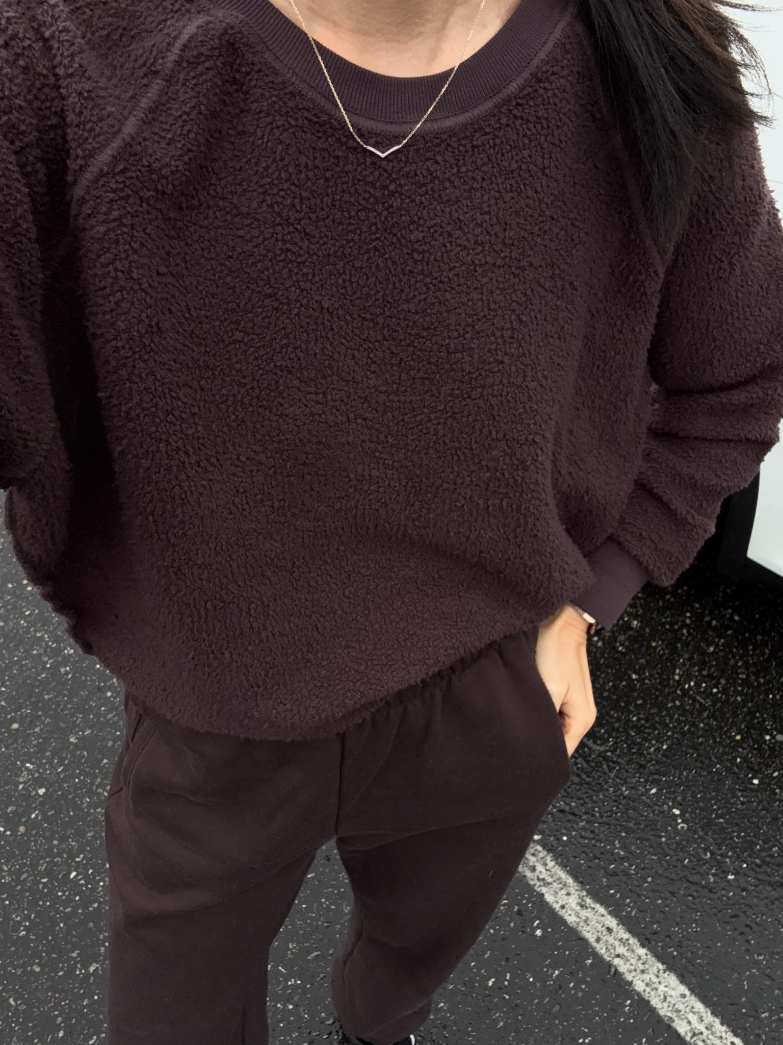 Perfectwhitetee ziggy sweatshirt. Runs small. I sized up one size to small. 
Old Gap sweatpants. Linked similar  

#LTKwinter #LTKcanada #LTKpetite