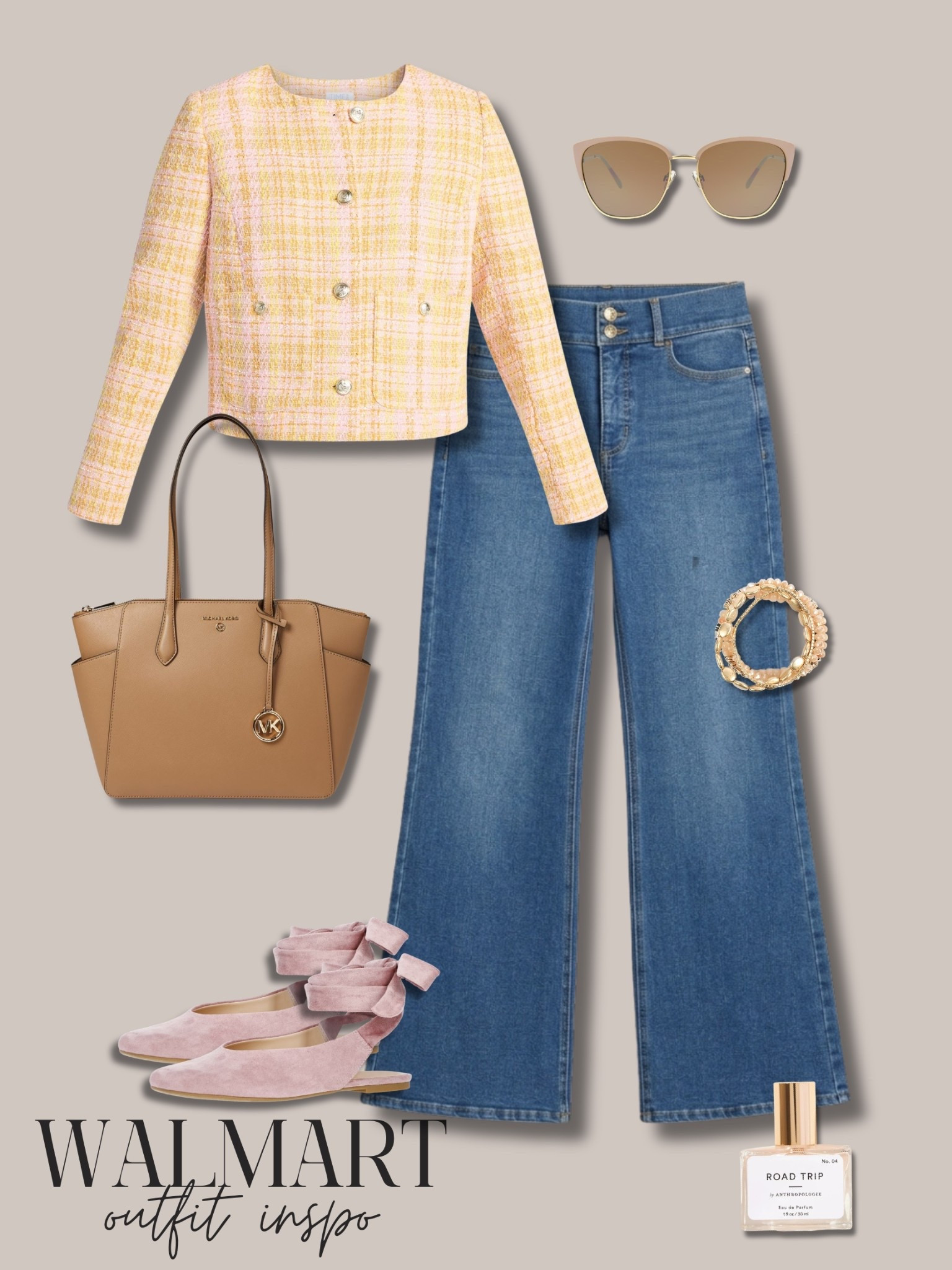 Elevated outfit inspo from Walmart 😍 dying over how cute the lace up flats are! 

#LTKgrwm #LTKSpringSale #LTKootd