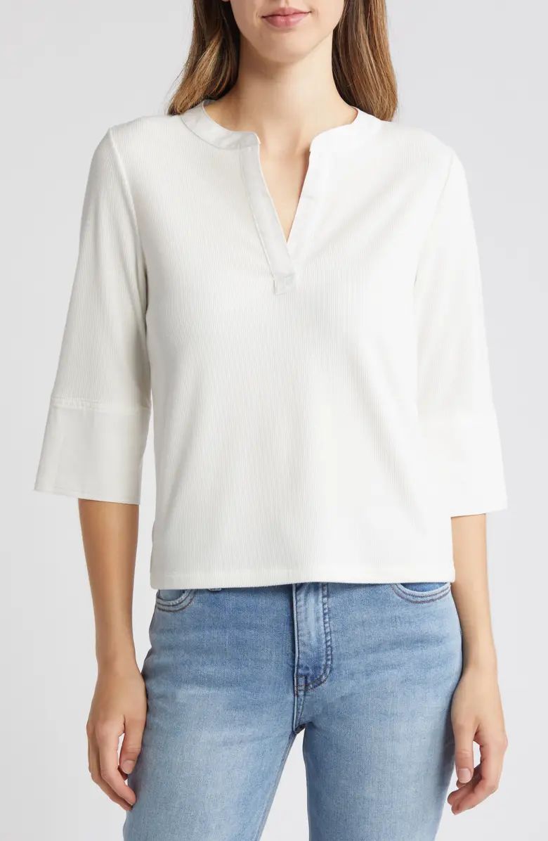 Wit & Wisdom Split Neck Top | Nordstrom | Nordstrom