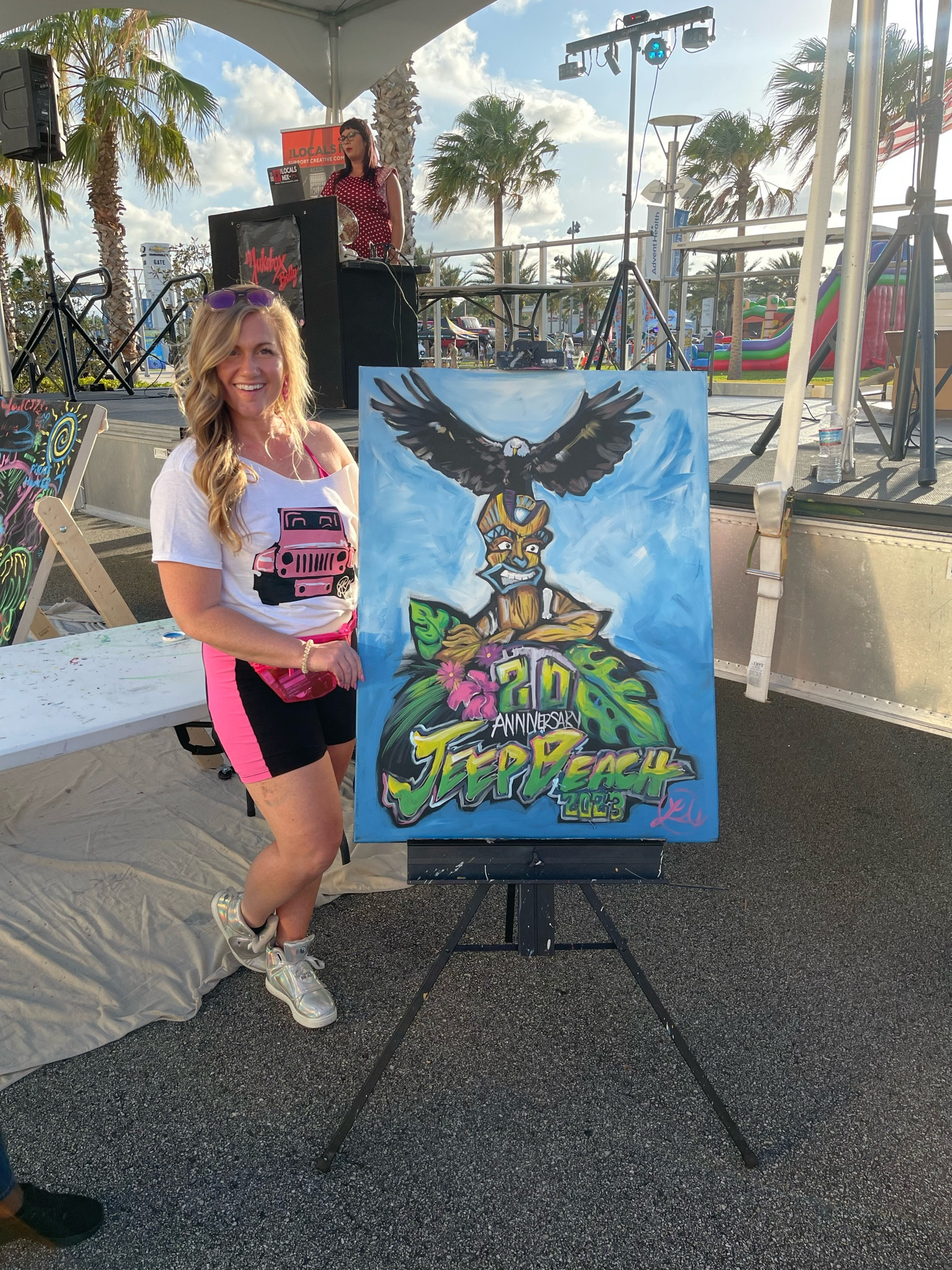 Did you know that I’m the official speed painter of Jeep Beach?!

What is Jeep Beach?! Oh I’m glad you asked…
Jeep Beach is held annually, the last week of April, in Daytona Beach, Fl., the Worlds Most Famous Beach. Jeep Beach hosts several events through out the week, building up to the main event weekend where Jeep enthusiasts can check out the latest products from over 200 national Jeep industry vendors at the Daytona International Speedway.
Jeep Beach has donated over $3.8 million to local charities through he events week long fund raising efforts. All proceeds raised are distributed to charities through out Central Florida counties. Title charities for 2022 included, The Boys and Girls Clubs of Volusia and Flagler Counties, The NASCAR Foundation and Childhood Cancer Foundation. Jeep Beach was also able to support over 70 other 501(C)(3) charitable organizations, your Jeep Beach Dollars At Work!
www.jeepbeach.com 

#LTKtravel #LTKunder50 #LTKSeasonal