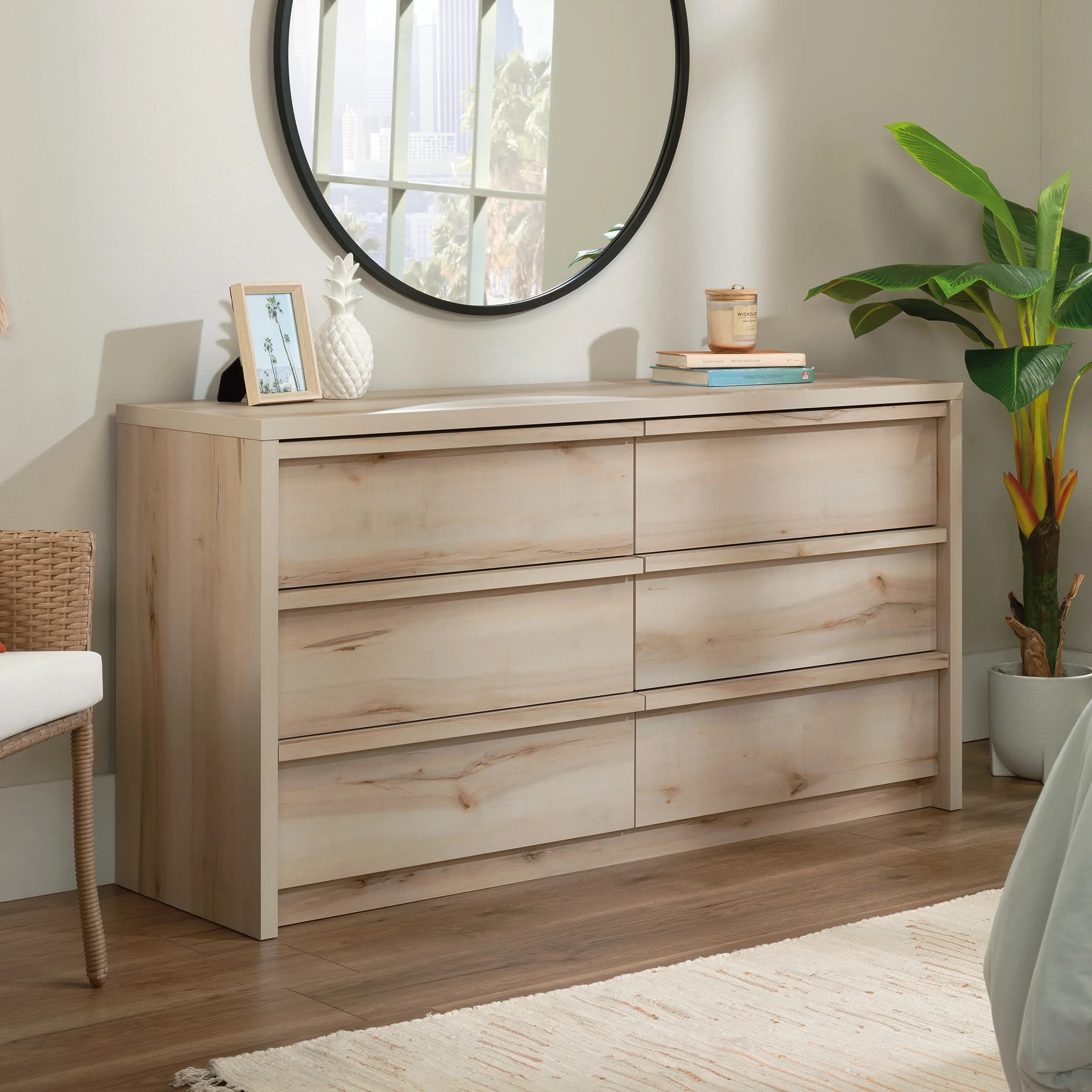Sauder Harvey Park Bedroom Dresser, Pacific Maple Finish - Walmart.com | Walmart (US)