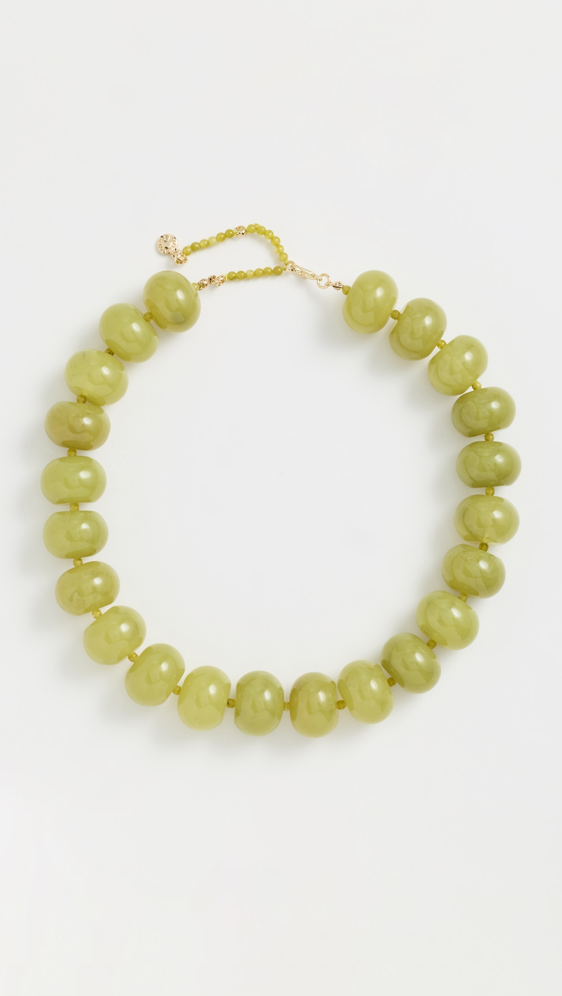 BaubleBar Joan Semi Precious Necklace Olive One Size | Shopbop