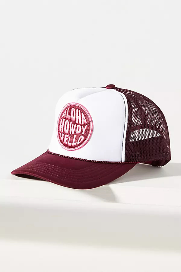 Friday Feelin Aloha Howdy Hello Trucker Hat | Anthropologie (US)