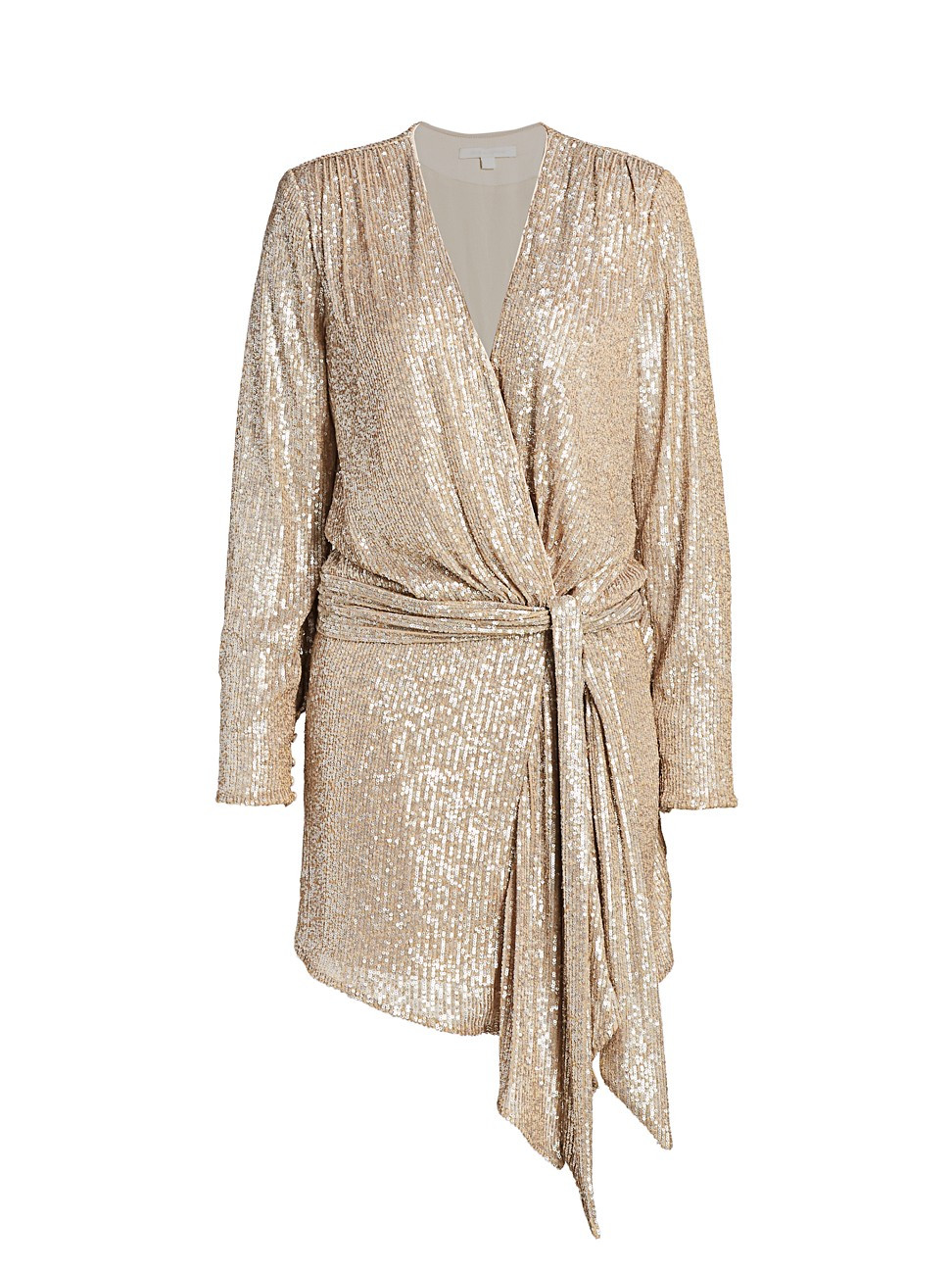 Jonathan Simkhai Women's Sequin Draped Dress - Champagne - Size Small | Saks Fifth Avenue