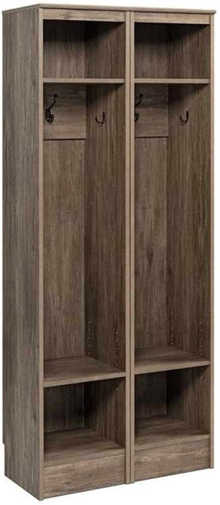 Prepac Narrow Entryway Organizer, Drifted Gray - Set of 2 | Amazon (US)