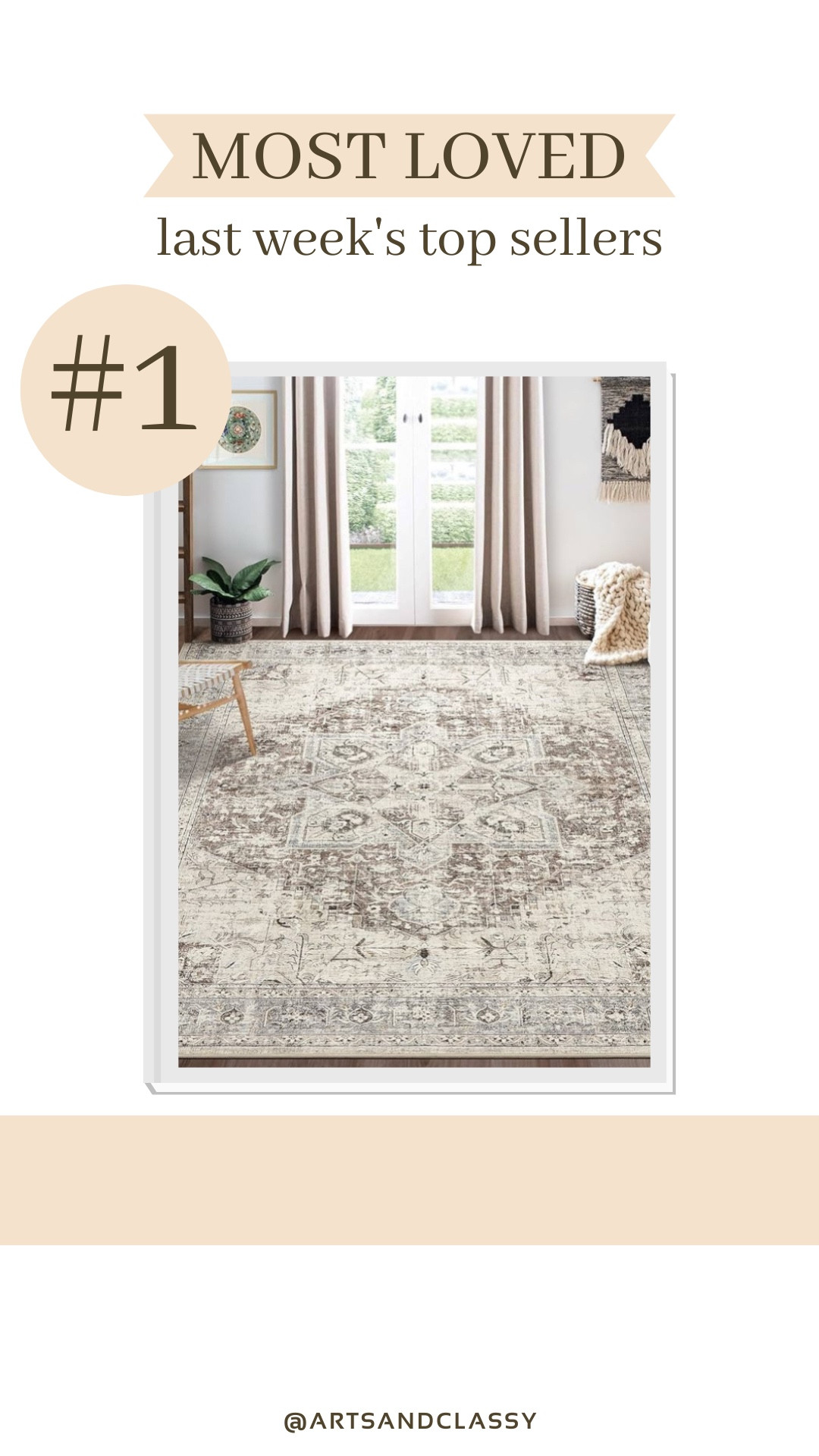 This gorgeous boho area rug is last weeks most loved find! It’s from Amazon and washable

#LTKHome #LTKSaleAlert