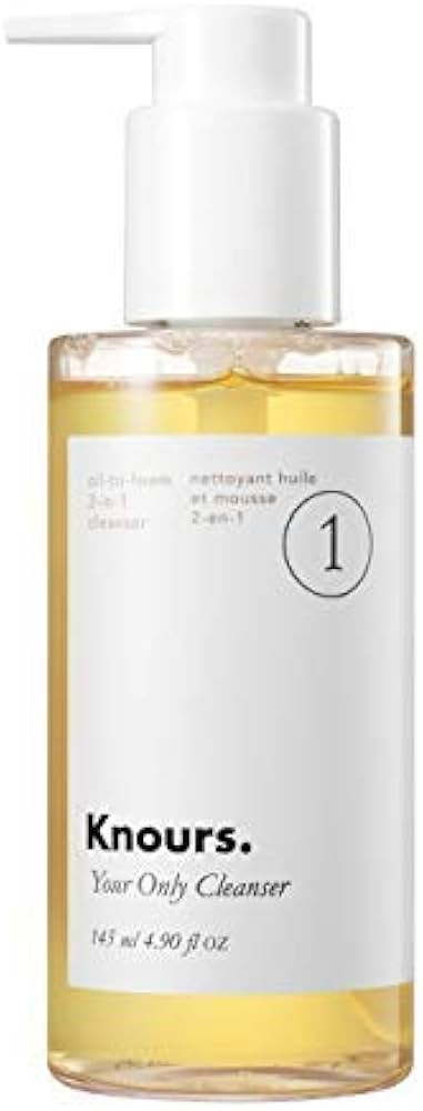 Knours. 2-in-1 Oil-to-Foam Non-stripping Facial Cleanser with Honey & Plant based blend of gentle... | Amazon (US)