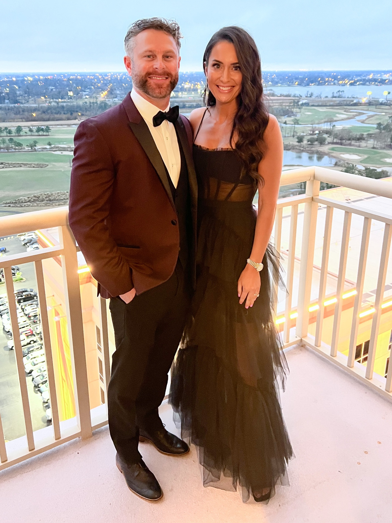 Formal gown, BCBG black tulle ball gown Mardi Gras ball. Wearing size 0