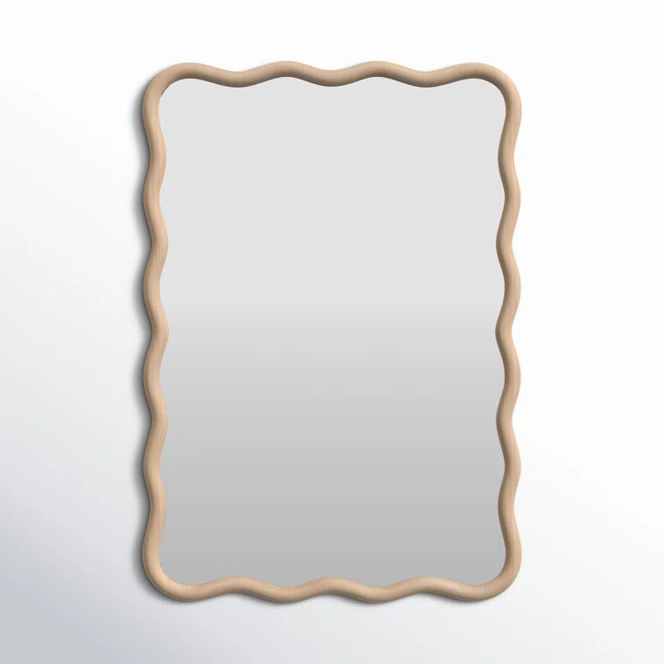 Andy Engineered Wood Abstract Mirror | AllModern