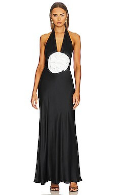 The Bar Grayson Gown in Black & White from Revolve.com | Revolve Clothing (Global)