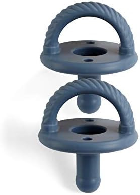 Itzy Ritzy Sweetie Soother Pacifier Set of 2- Silicone Newborn Pacifiers with Collapsible Handle & T | Amazon (US)