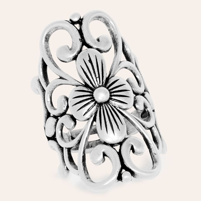 Western Gems Silver Filigree Ring | Cavender's