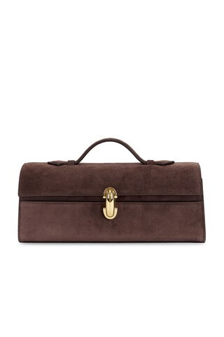 Savette Slim Symmetry Pochette Bag in Brown | FWRD 