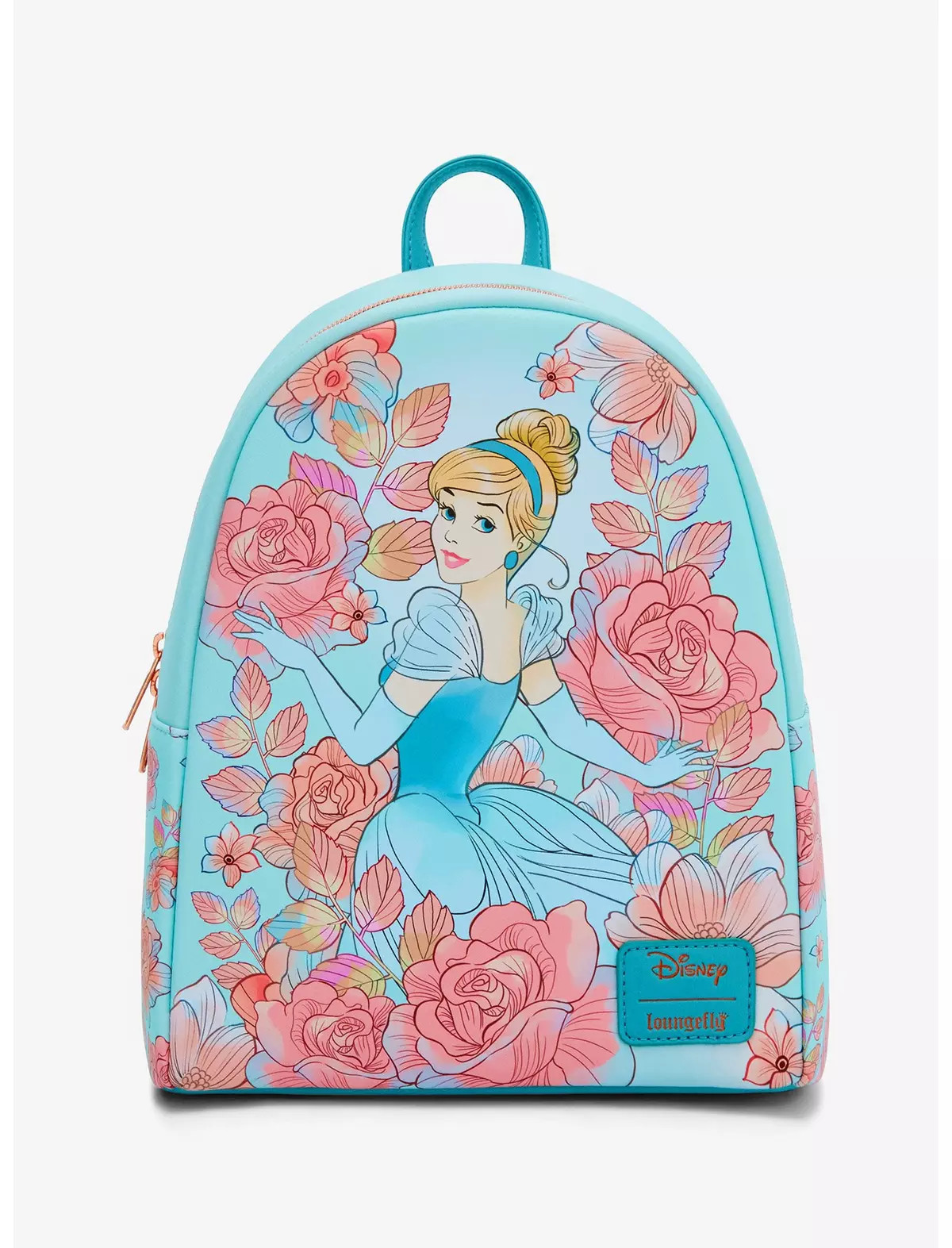 Loungefly Disney Cinderella Pink Flowers Mini Backpack | Hot Topic | Hot Topic