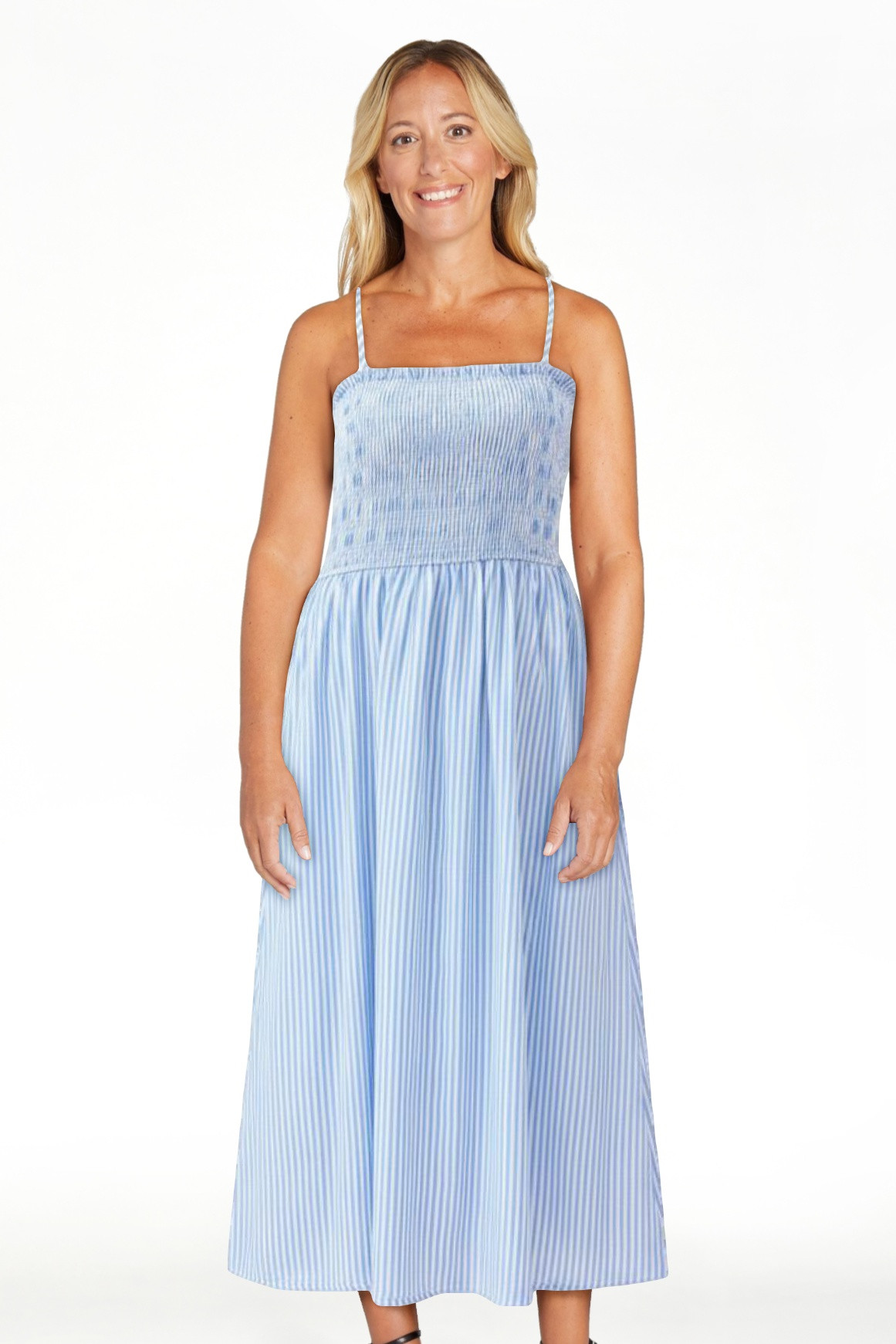 PRETTYGARDEN Women's Maxi Striped Dress, Sizes S-XXL | Walmart (US)