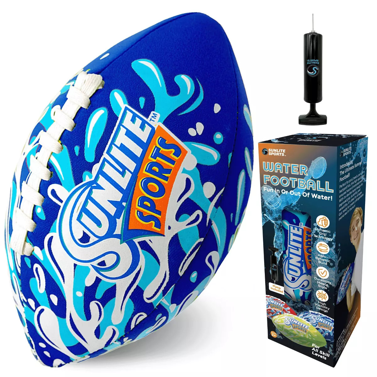 Sunlite Sports Waterproof Football, Outdoor Play, for Pool Beach Lake Park Water Toy, for Kids Ch... | Target