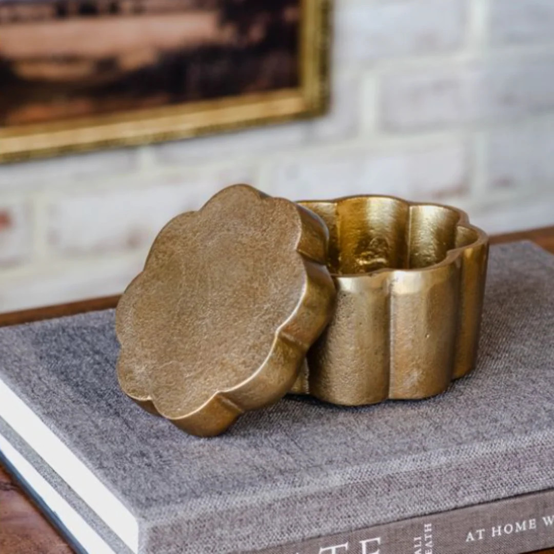 Antique Gold Flower Bowl | By Luxe B Co. | luxe bCO