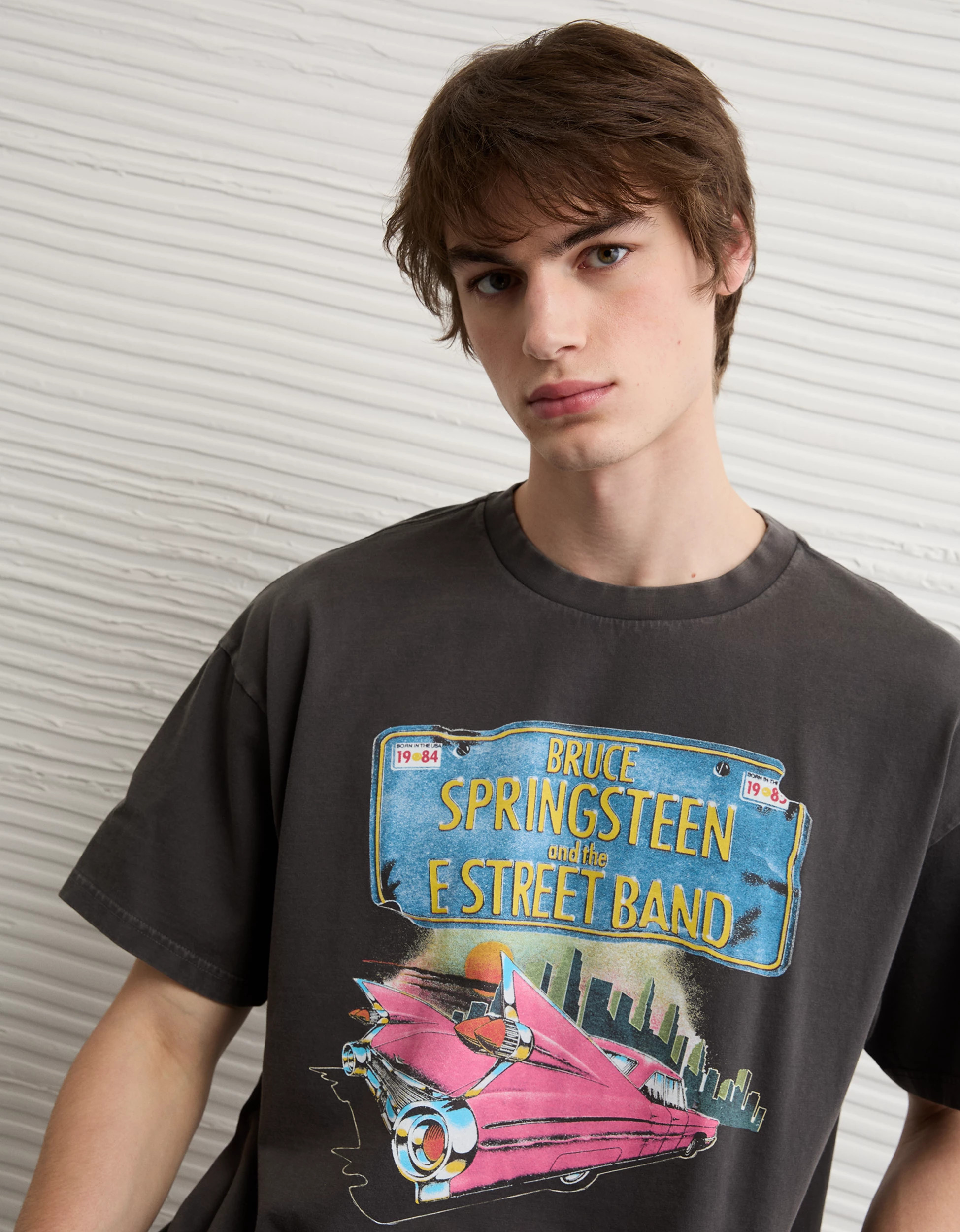 AE Boxy Fit Bruce Springsteen Graphic T-Shirt | American Eagle Outfitters (US & CA)