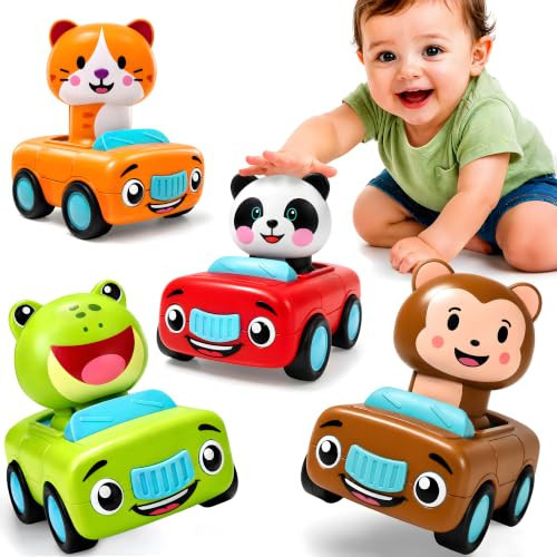 stargo Press to Go Car Toys, Toys for 1 Year Old Boy, Baby Toys 6-12 Months | Amazon (US)