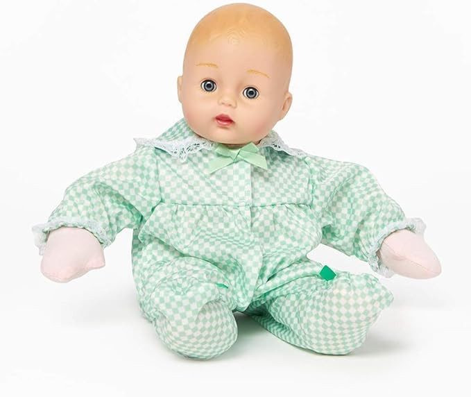 Madame Alexander 12-Inch Huggums Baby Doll, Mint Check, Light Skin Tone | Amazon (US)