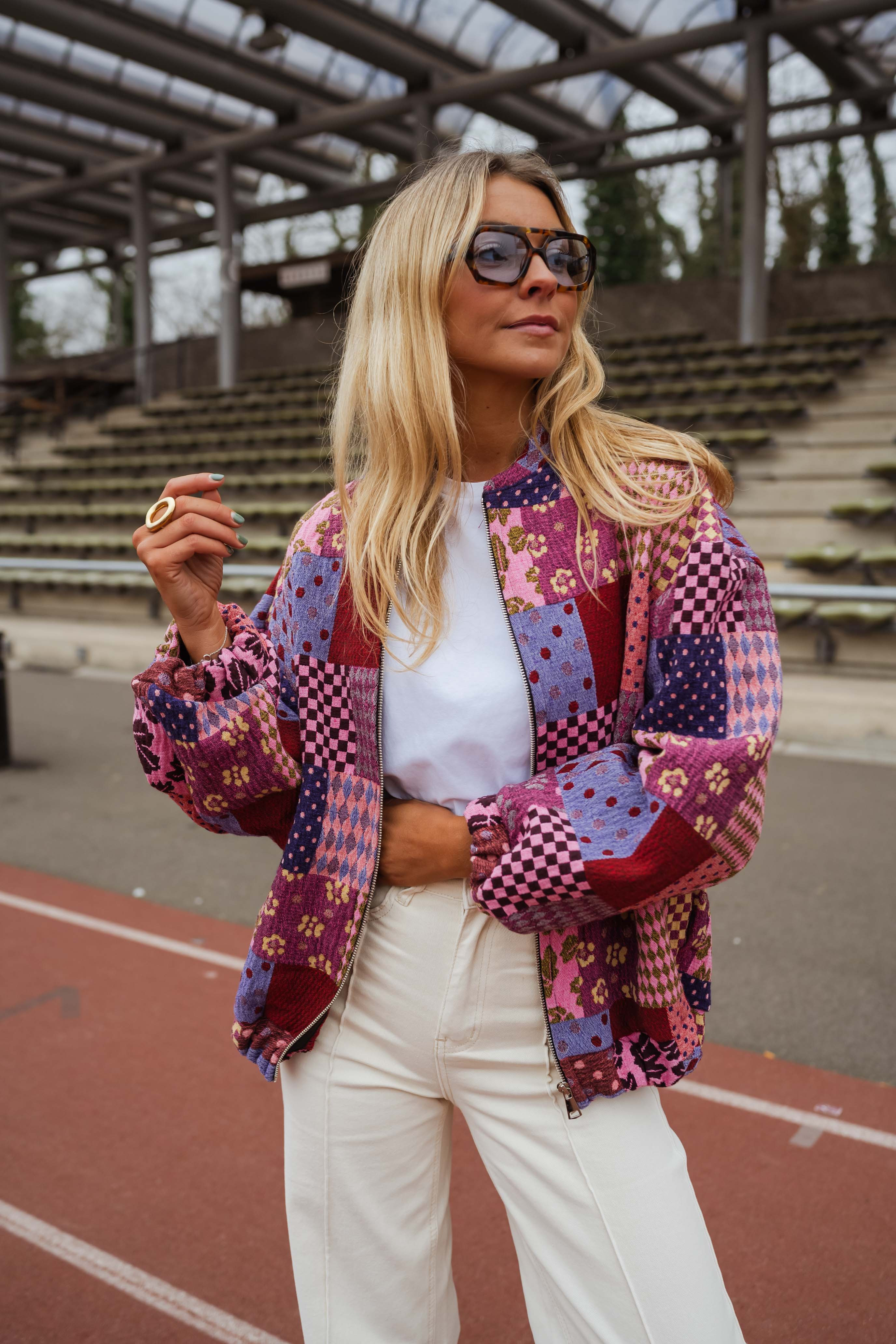 Patterned Kislon Jacket | Easy Clothes