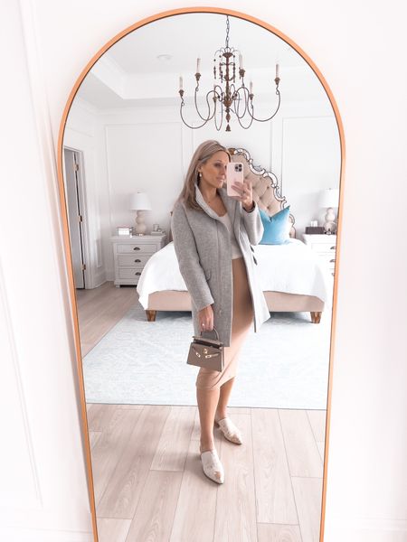 the best stretchy pencil skirt! bought this in a medium back in january and still reaching for it. you can dress it up or down!
maternity skirt
maternity office wear
Business casual
Wool
Coat
Neutral outfit
Leaner mirror
Handbag

#LTKbump #LTKhome #LTKunder50