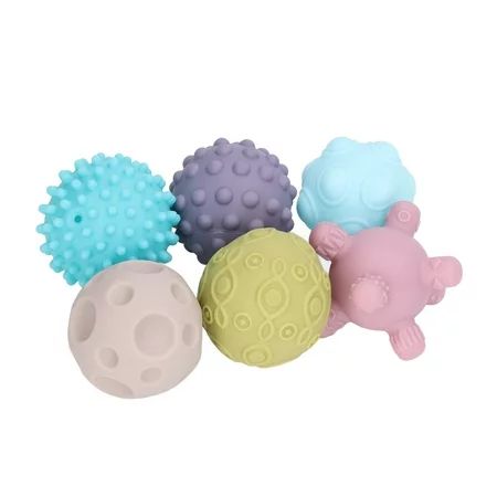 Zaqw Baby Sensory Balls Baby Sensory Balls Textured Multi Colors Stress Relief Soft Squeeze Water Ba | Walmart (US)