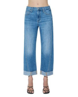 Kacey Mid Rise Cuffed Boyfriend Jeans in Laguna | Bloomingdale's (AU)
