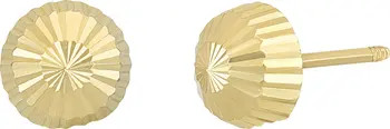 14K Gold Textured Stud Earrings | Nordstrom