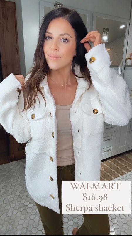 Walmart finds, Walmart style, Walmart fashion, affordable style, Sherpa shacket, outfit ideas, budget style, budget fashion, Walmart, deals , thanksgiving outfit, fall style, fall finds 

#LTKstyletip #LTKunder50 #LTKfit