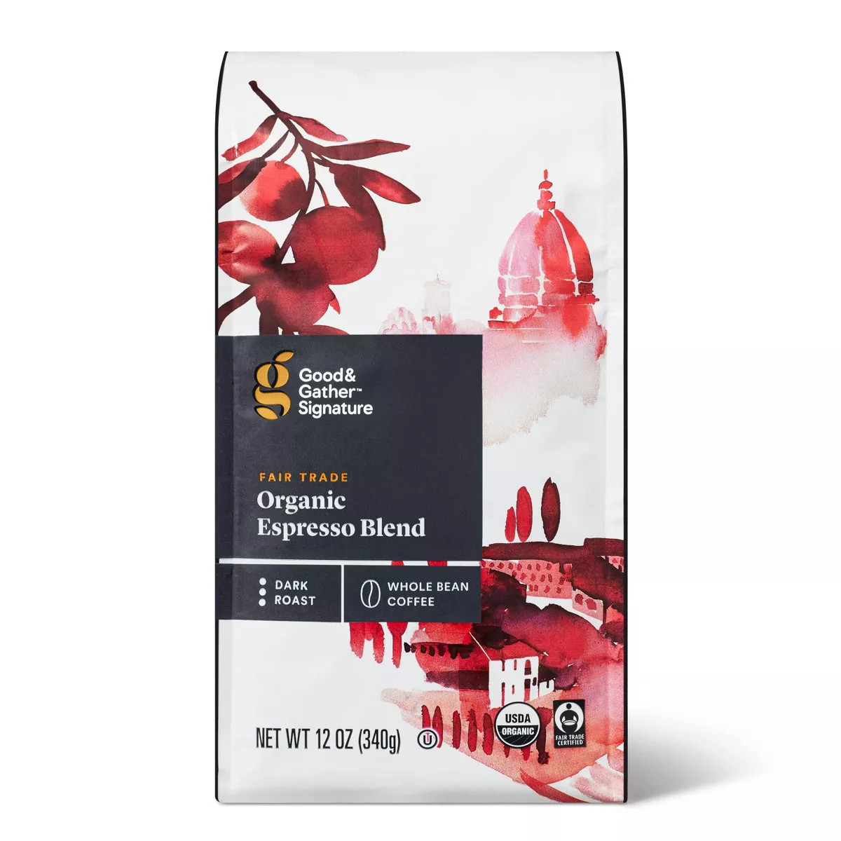 Signature Coffee Organic Espresso Blend Dark Roast Whole Bean Coffee - 12oz - Good & Gather™ | Target