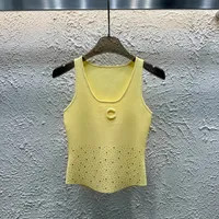 Tank Top Designer Womens tank top Knitted Tank Top Summer Halter Tops Embroidery Letter Short Sty... | DHGate