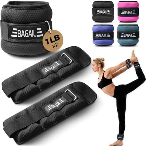 BAGAIL Ankle and Wrist Weights for Women & Men, 1 Pair 1/2/4/6/8/10 LBS Leg Weight with Sleek Des... | Amazon (US)