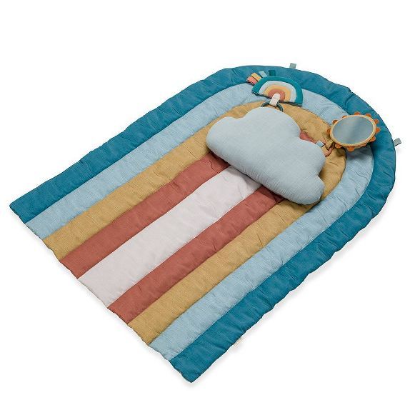 Itzy Ritzy Rainbow Tummy Time Play Mat with Cloud Bolster and Two Toys | Target