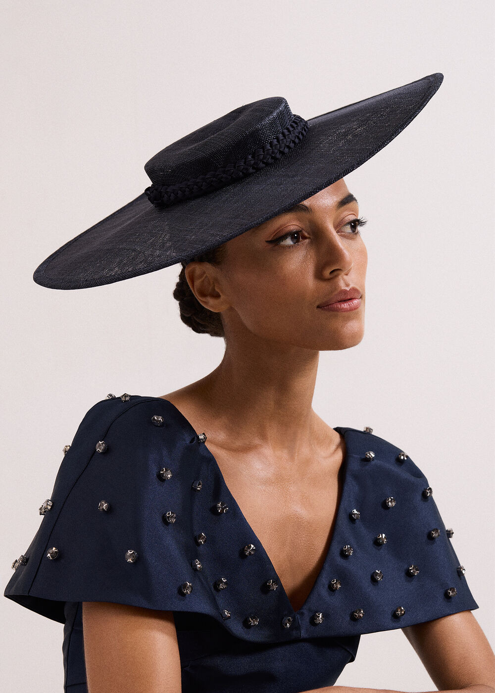 Plaited Boater Fascinator | Phase Eight UK | | Phase Eight