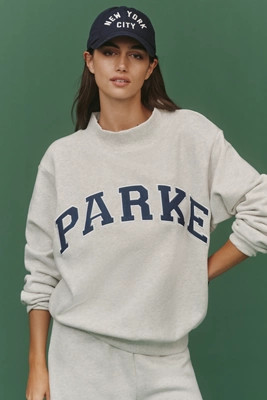 PARKE Varsity Mock-Neck Sweatshirt | Anthropologie (US)
