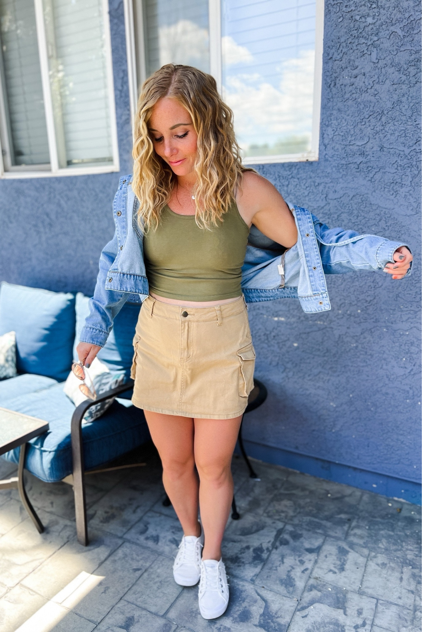 Casual summer outfit with a cargo skort, crop tank top, cropped denim jacket and white slip on sneakers

// Summer outfits 2024, mom outfit ideas, summer outfit amazon, Amazon outfit ideas, casual outfit ideas, spring outfit inspo, casual fashion, amazon summer fashion, amazon casual outfit, cute casual outfit, outfit inspo, outfits amazon, outfit ideas, amazon shoes, Amazon bag, purse, size 4-6, casual summer outfits, casual outfit ideas everyday, summer fashion #ltkfindsunder100 #ltksalealert


#LTKFindsUnder50 #LTKShoeCrush #LTKStyleTip